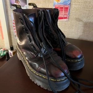 Cherry Arcadia Platform Sinclair Boots by Dr. Martens!
